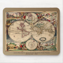 Old World Map Mousepad