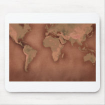 old world map mousepad