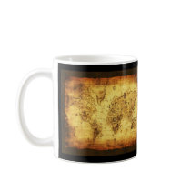 Old World Map Mugs