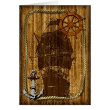Old World Sailing Greeting Cards