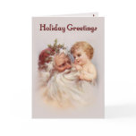 Old World Santa and Cherub Card