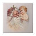 Old World Santa and Cherub tiles