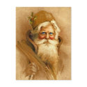 Old World Santa Claus, Vintage Victorian St. Nick postcards