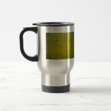 Old Yellow paint cracked Mug