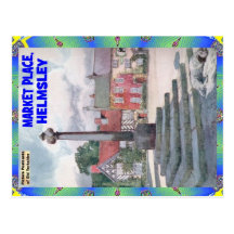 OLD YORKSHIRE - THE MARKET PLACE - HELMSLEY POST CARDS