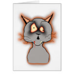 Old Zombie Kitty Greeting Card
