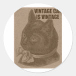 Olde LOLcat Round Stickers