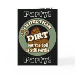 Older Than Dirt 50th Birthday Party Invitations cards