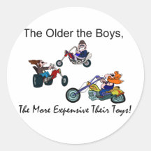 Older the Boys The More Expensive Toys Sticker