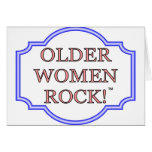Older women rock cards