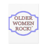 Older women rock postcards