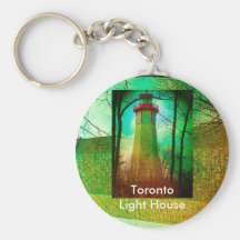 Oldest Light House in Toronto Key Chains