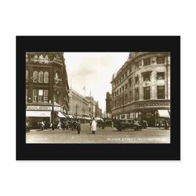 Oldham Street, Manchester, 1937 Postcards by gregoryolney2