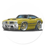 Olds Cutlass 442 Gold Car stickers
