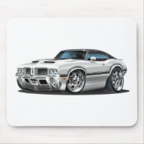 Olds Cutlass 442 White Car Mouse Pad