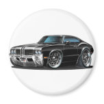 Olds Cutlass Black car magnets