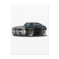 Olds Cutlass Black car Post Card