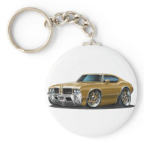 Olds Cutlass Brown Car Key Chain