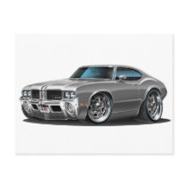 Olds Cutlass Grey Car Post Cards