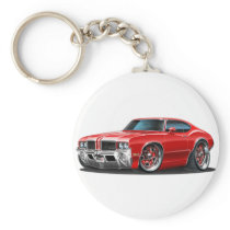 Olds Cutlass Red Car Key Chain