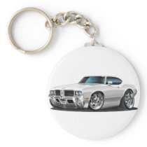 Olds Cutlass White Car Keychains