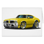 Olds Cutlass Yellow Car cards