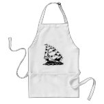 Olds Skool Tattoo Sailing Ship Navy Aprons
