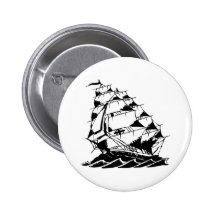 Olds Skool Tattoo Sailing Ship Navy Pin