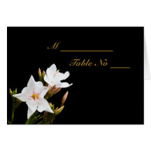 Oleander Tropical Place Setting Card