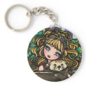 "Oliana's Otter" Fantasy Mermaid Sea Otter Fairy keychains