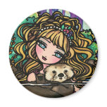 "Oliana's Otter" Fantasy Mermaid Sea Otter Fairy magnets