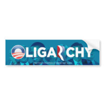 Oligarchy Anti-Obamny Bumper Sticker bumper stickers