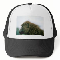 Olive Baboon Trucker Hats