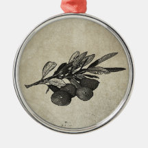 Olive Branch Christmas Ornament