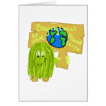 Olive Buying local to save planet earth Greeting Card