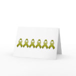 Olive Green Awareness Ribbon Card