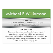 Olive Green Header RESUME Business Cards