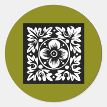 Olive Green Sticker