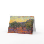 Olive Grove, Orange Sky by Vincent van Gogh cards