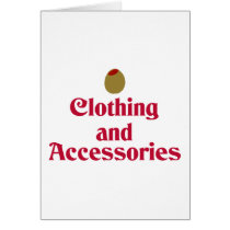 Olive (I Love) Clothing and Accessories cards