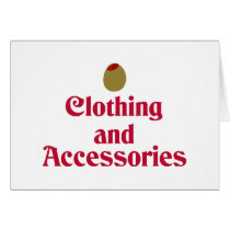 Olive (I Love) Clothing and Accessories cards