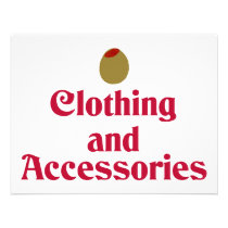 Olive (I Love) Clothing and Accessories invitations