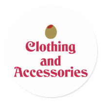 Olive (I Love) Clothing and Accessories stickers