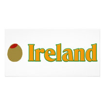 Olive (I Love) Ireland Customized Photo Card