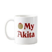 Olive (I Love) My Akita Coffee Mug
