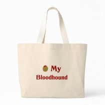 Olive (I Love) My Bloodhound Tote Bags