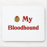 Olive (I Love) My Bloodhound mousepads