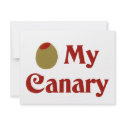 Olive (I Love) My Canary invitations