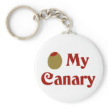 Olive (I Love) My Canary keychains