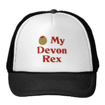 Olive (I Love) My Devon Rex Hats